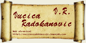 Vučica Radokanović vizit kartica